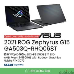 ASUS Rog Zephyrus G15 GA503Q-RHQ068T Gaming Laptop