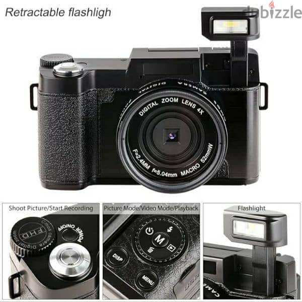 ,Besteker Camcorder Full HD 1080p 24.0MP 3.0-Inch LCD/3$ delivery 3