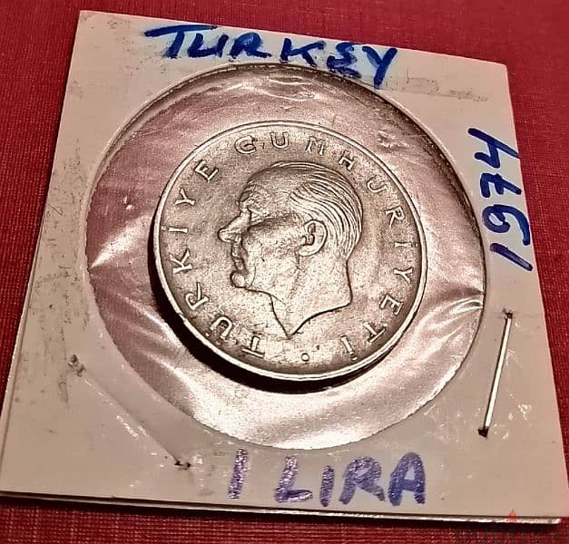1974 Turkey Kamal Ataturk 1 Lira 1