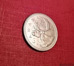 1993 Canada 25 cents