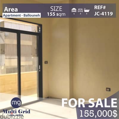 JC-4119 / Apartment for Sale in Ballouneh,  شقة للبيع في بلونة