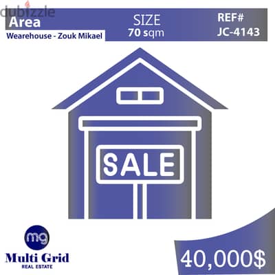 JC-4143 / Warehouse for Sale in Zouk Mikael, مستودع للبيع في ذوق مكايل