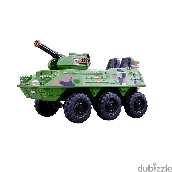 Children Four Wheel 12V7AH Off Road Army Tank Armor Car 2