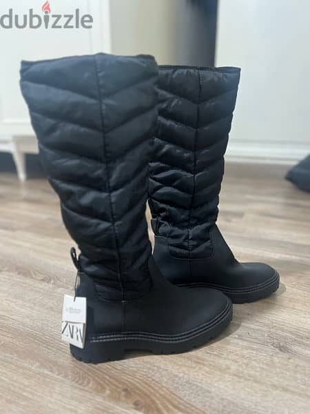 ZARA Boots Size 39 Black —-ORIGINAL NEW 2