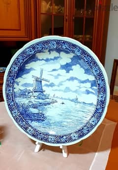 Delfts Plates ( 2pieces)  / Holland made by Bosh Belguim