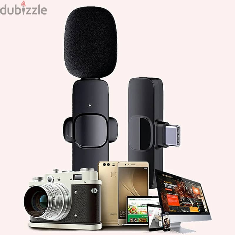 BMG S8-T-2Wireless mic for Android for live interview recording,Tiktok 1