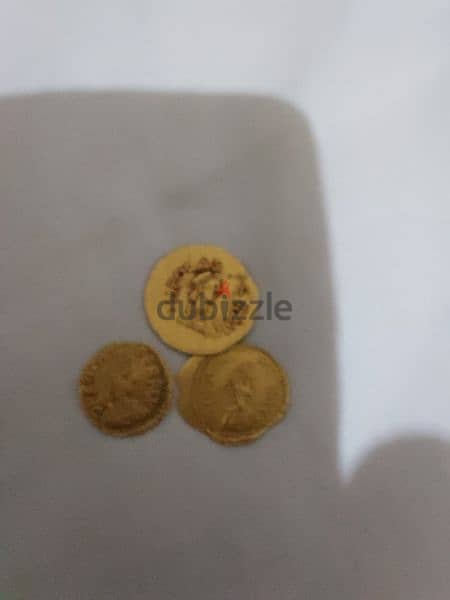 Ancient Byzantine Gold 3 coins set for Focus year 602 AD 7