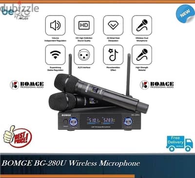 BG-280U Professional Wireless Microphone,Home KTV,Big party,DJ,Wedding