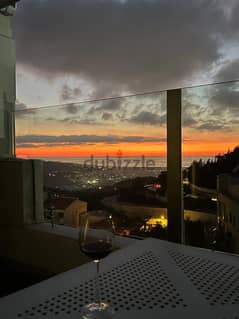 Modern Serenity: Duplex with Sea Views for Rent in Jamhour 0