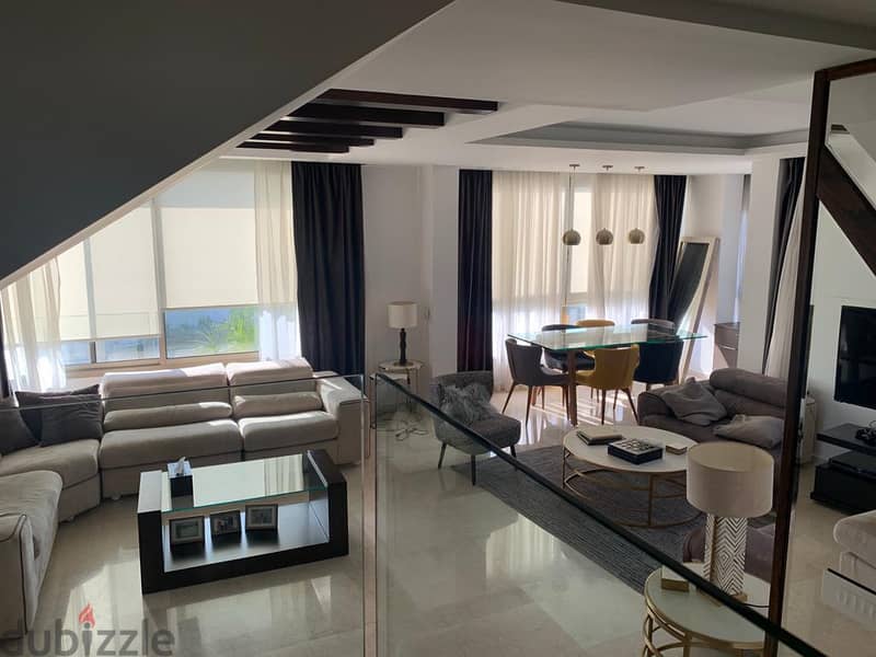 Modern Serenity: Duplex with Sea Views for Rent in Jamhour 1