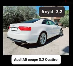 Audi A5 coupe 3.2 Quattro mod 2008 as new
