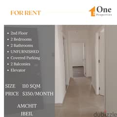 Apartment for RENT,in AMCHIT/JBEIL, prime location