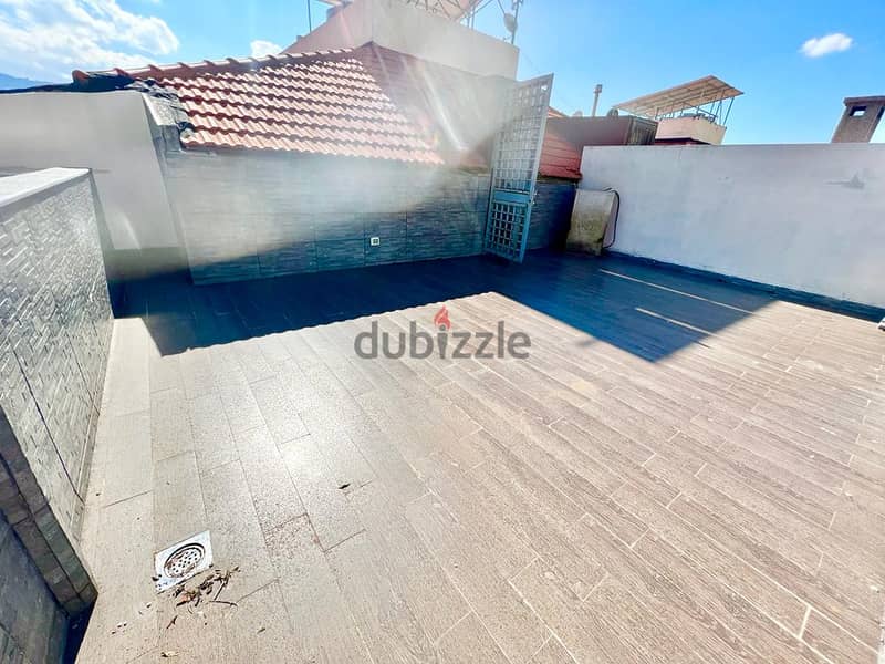 mansourieh semi furnished rooftop with two terraces for rent Ref#4927 6