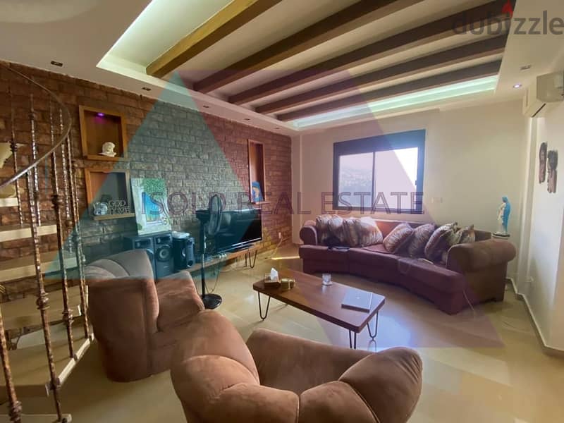 Furnished & Decorated 250 m2 duplex + 40 m2 terrace for sale in Jeita 1