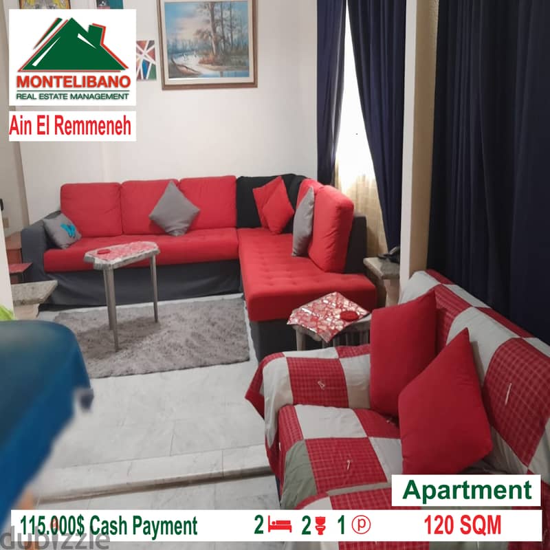Apartment For sale in ain el remmaneh!!! 2