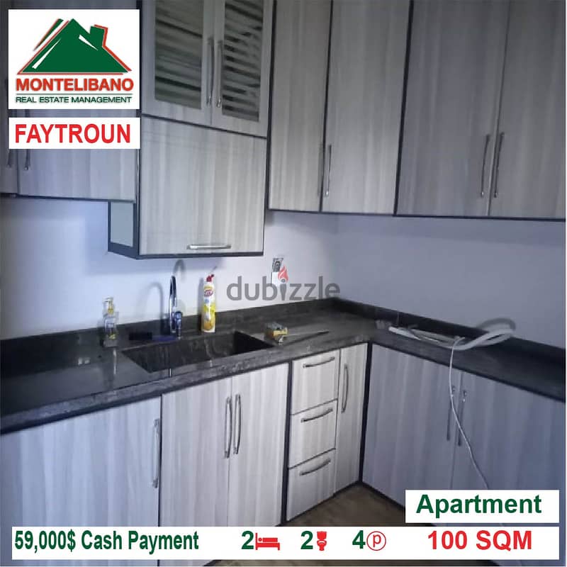 59,000$ Cash Payment!! Apartment for sale in Feitroun!! 1