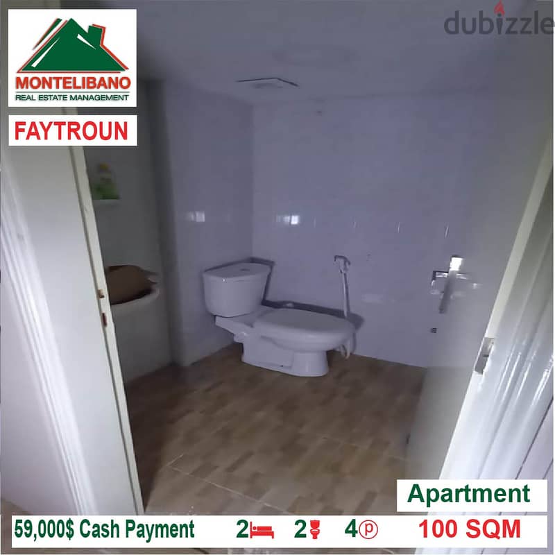 59,000$ Cash Payment!! Apartment for sale in Feitroun!! 2