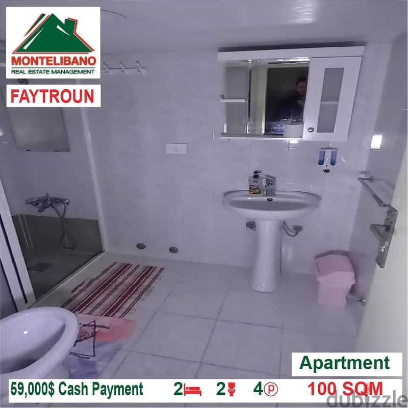59,000$ Cash Payment!! Apartment for sale in Feitroun!! 3