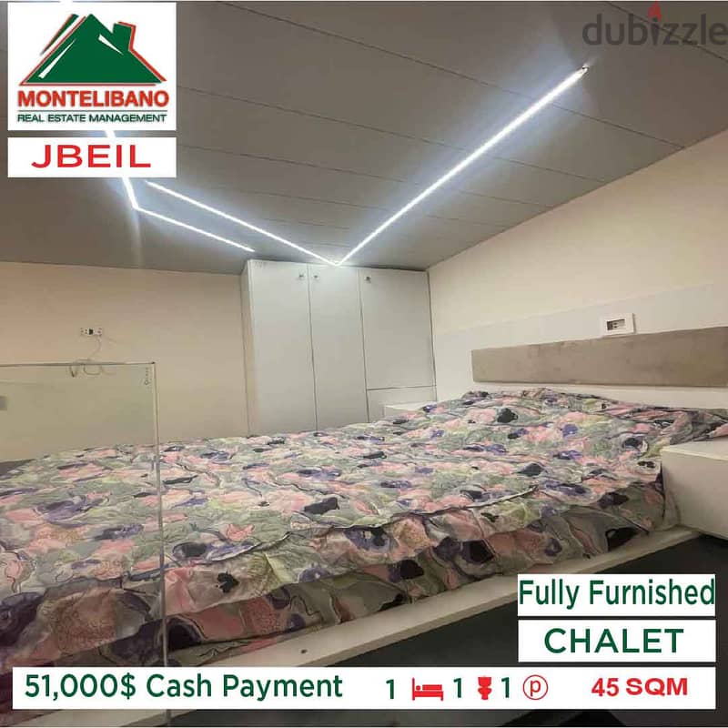 51,000$ Cash Payment!! Chalet for sale in Jbeil!! 1