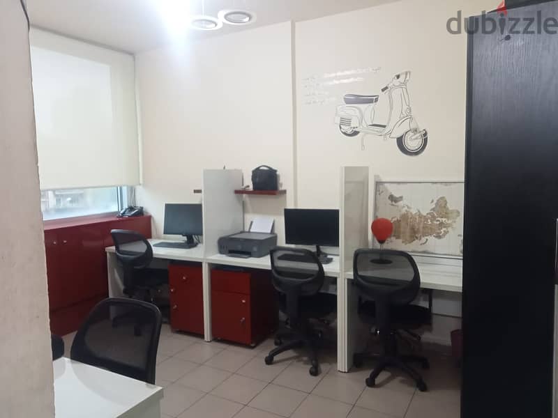 130 Sqm | Fully Decorated Office For Rent In Achrafieh |Beirut View 5