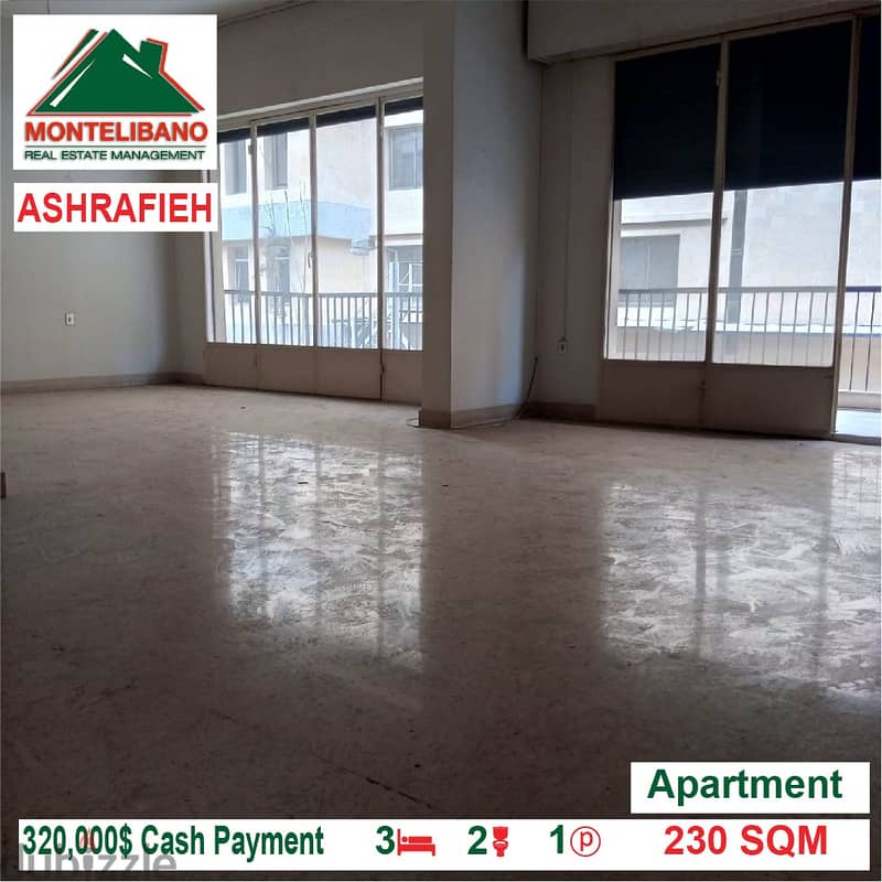 320000$!! Apartment for sale located in Ashrafieh!! 1