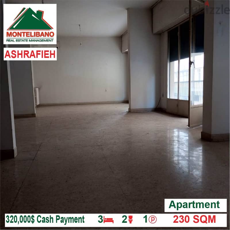 320000$!! Apartment for sale located in Ashrafieh!! 2