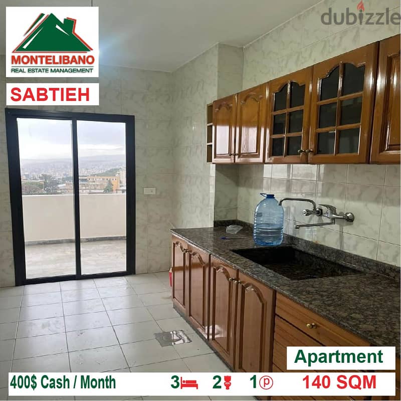 400$!! Apartment for Rent located in Sabtieh 3