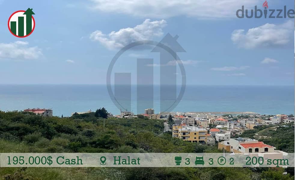 Open Sea View Apartment for sale in Halat! 1