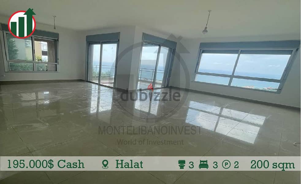 Open Sea View Apartment for sale in Halat! 3