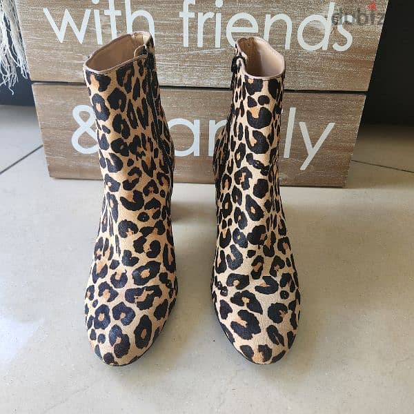 nine west leopard boots 1
