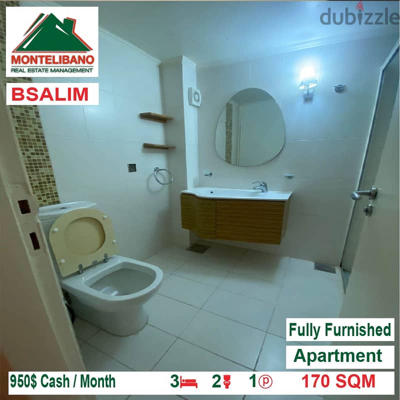 950$!! A fully furnished apartment for rent in Bsalim !!! 7