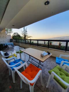 Amazing view from Dhour El Abadiye apartment with Terrace and Garden 0