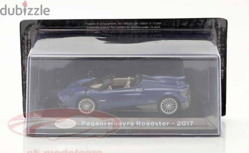 Pagani Huayra Roadster 2017 diecast car model 1;43. 5