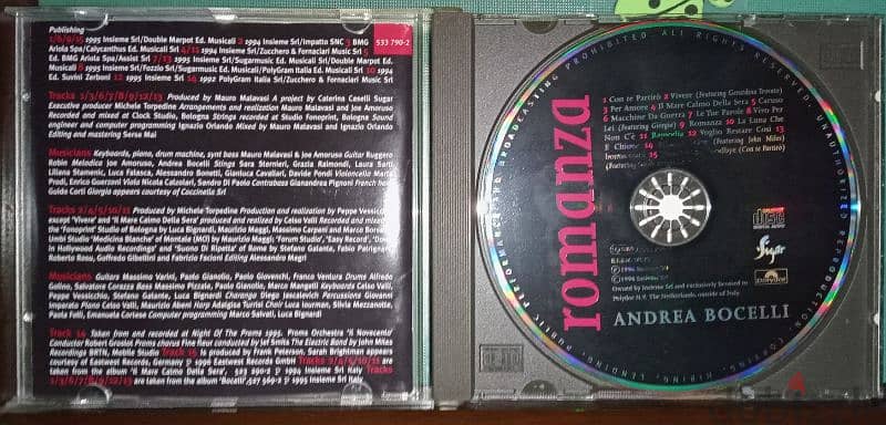 CD original - Andrea bocelli / 2 albums 1
