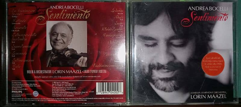 Andrea bocelli- original compact disc CD - 2 albums 1
