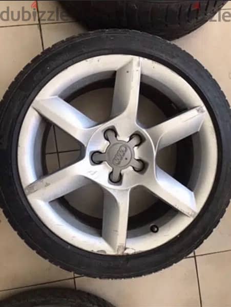 original 17" rims Audi & 18" tires 265/60/18 2