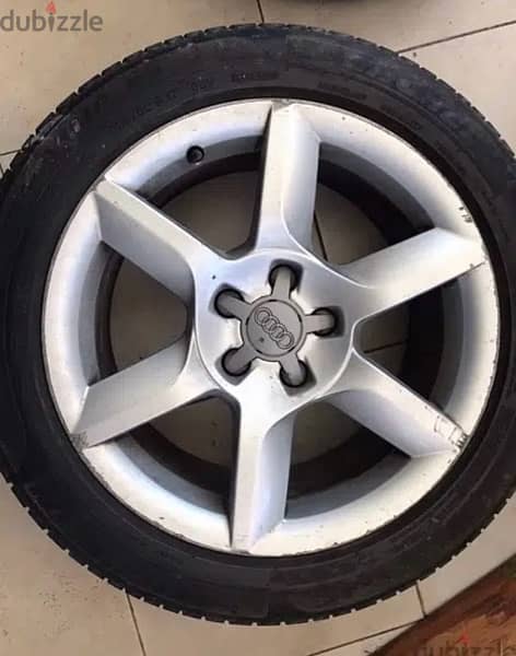 original 17" rims Audi & 18" tires 265/60/18 4