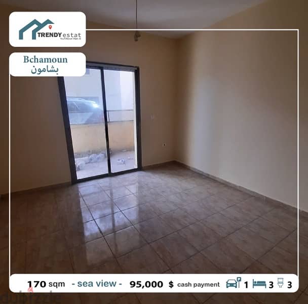 apartment for sale in bchamoun sea view شقة للبيع في بشامون مع اطلالة 1
