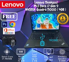 LENOVO P53 WORKSTATION I7 9850H QUADRO VGA