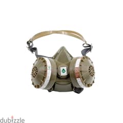 Organic Gas Mask with 2 Filters and Strap for Emergencies