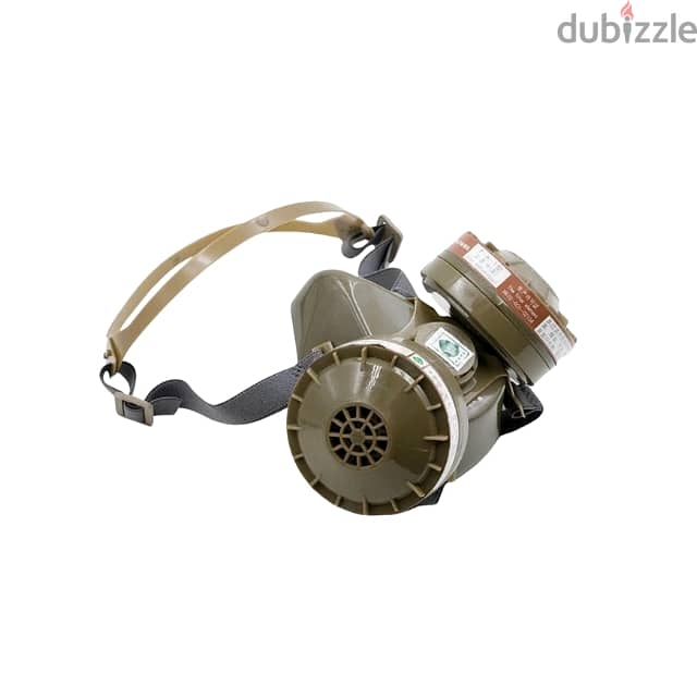 Organic Gas Mask with 2 Filters and Strap for Emergencies 1