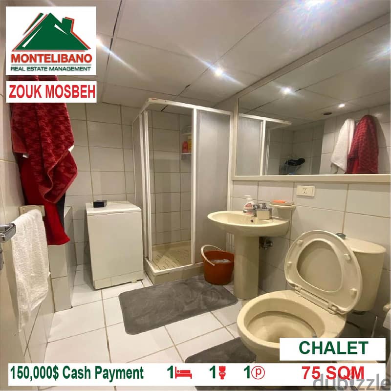150,000$ Cash Payment!! Chalet for sale in Zouk Mosbeh!! 3