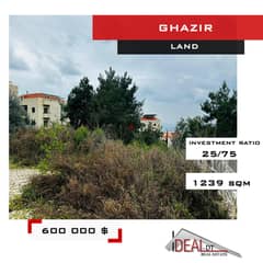 Land for sale In Ghazir 1239 sqm ref#WT18107 0