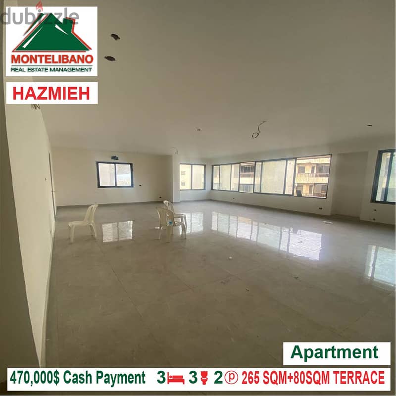 470,000$!! Apartment for sale located in Hazmieh 1