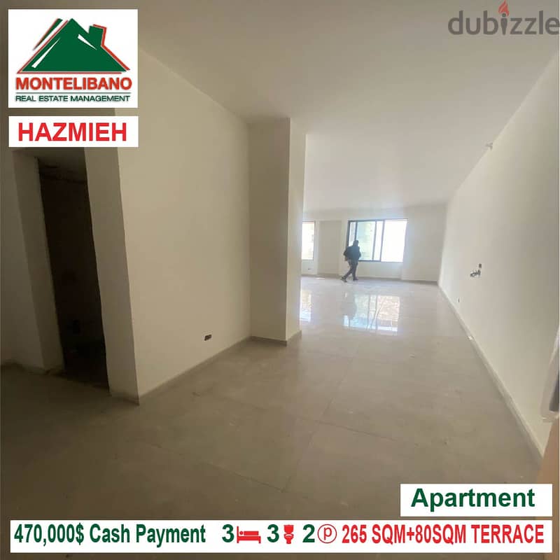 470,000$!! Apartment for sale located in Hazmieh 3
