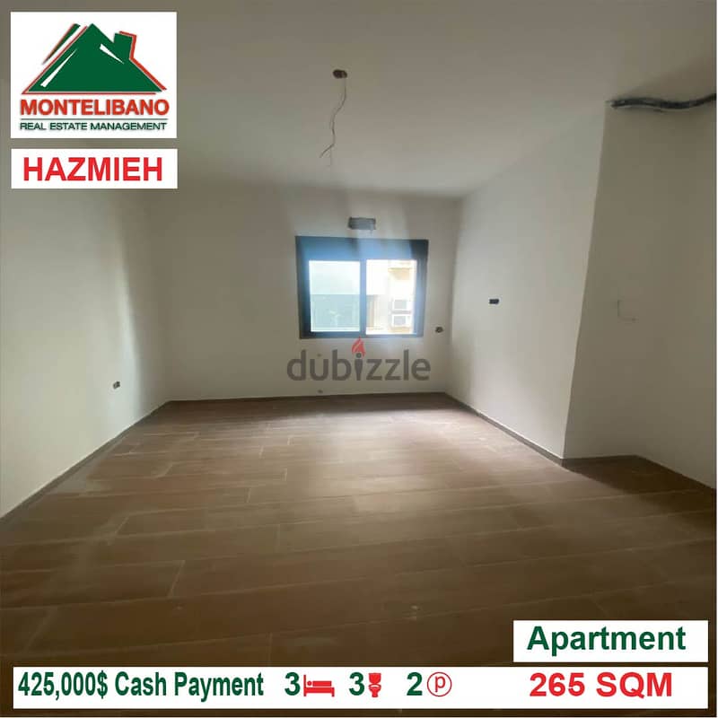 425000$!! Apartment for sale located in Hazmieh 3