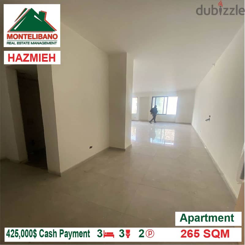 425000$!! Apartment for sale located in Hazmieh 5