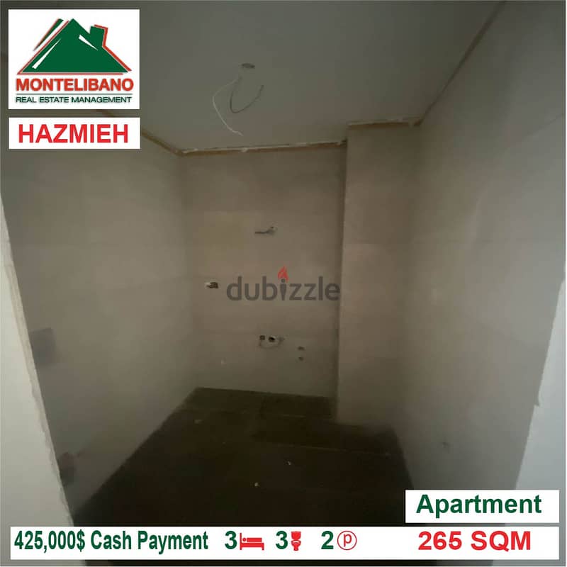 425000$!! Apartment for sale located in Hazmieh 6