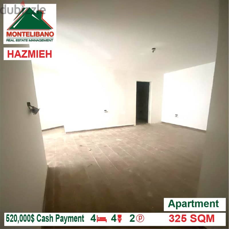 520,000$!! Apartment for sale located in Hazmieh 3