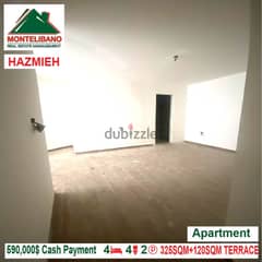 590,000$!! Apartment for sale located in Hazmieh 0